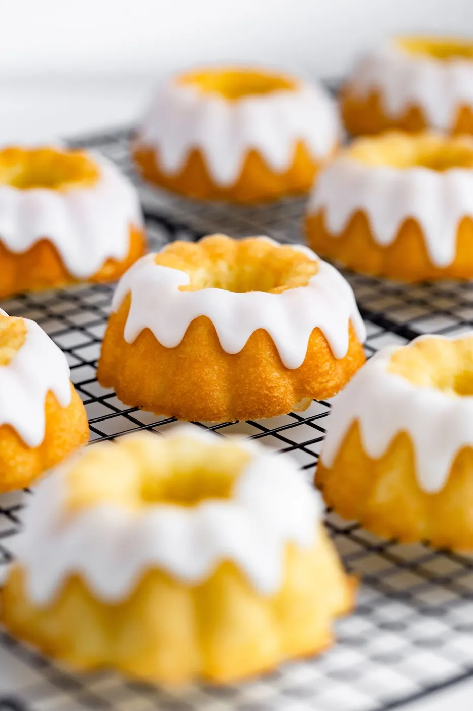 A glazed mini pound cake